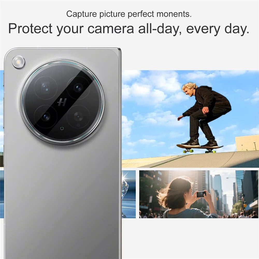 IMAK For Oppo Find N6 5G Camera Lens Protector Slim Tempered Glass Full Coverage Lens Film - Transparent - 4