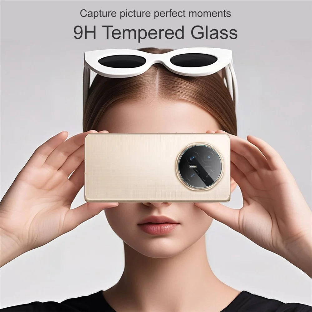 IMAK For Honor Magic V6 5G Camera Lens Protector Slim Tempered Glass Full Coverage Lens Film - Transparent - 3