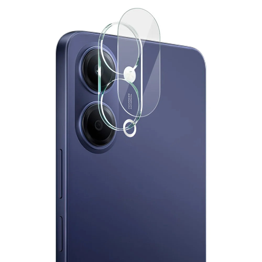 IMAK For vivo Y05 4G Tempered Glass Full Cover Camera Lens Protector + Acrylic Lens Cap - Transparent - 1