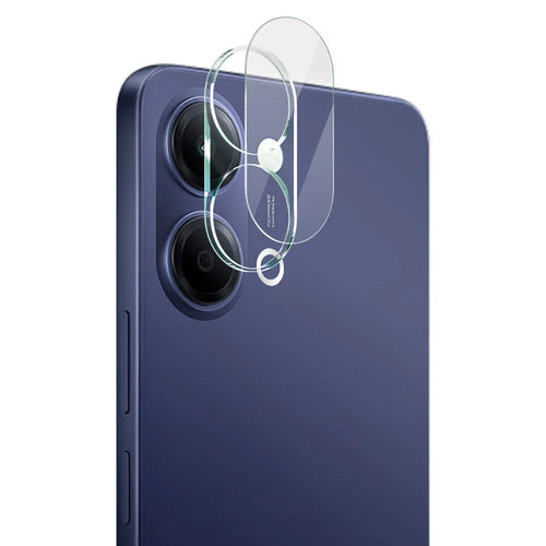 IMAK For vivo Y05 4G Tempered Glass Full Cover Camera Lens Protector + Acrylic Lens Cap - Transparent - 1