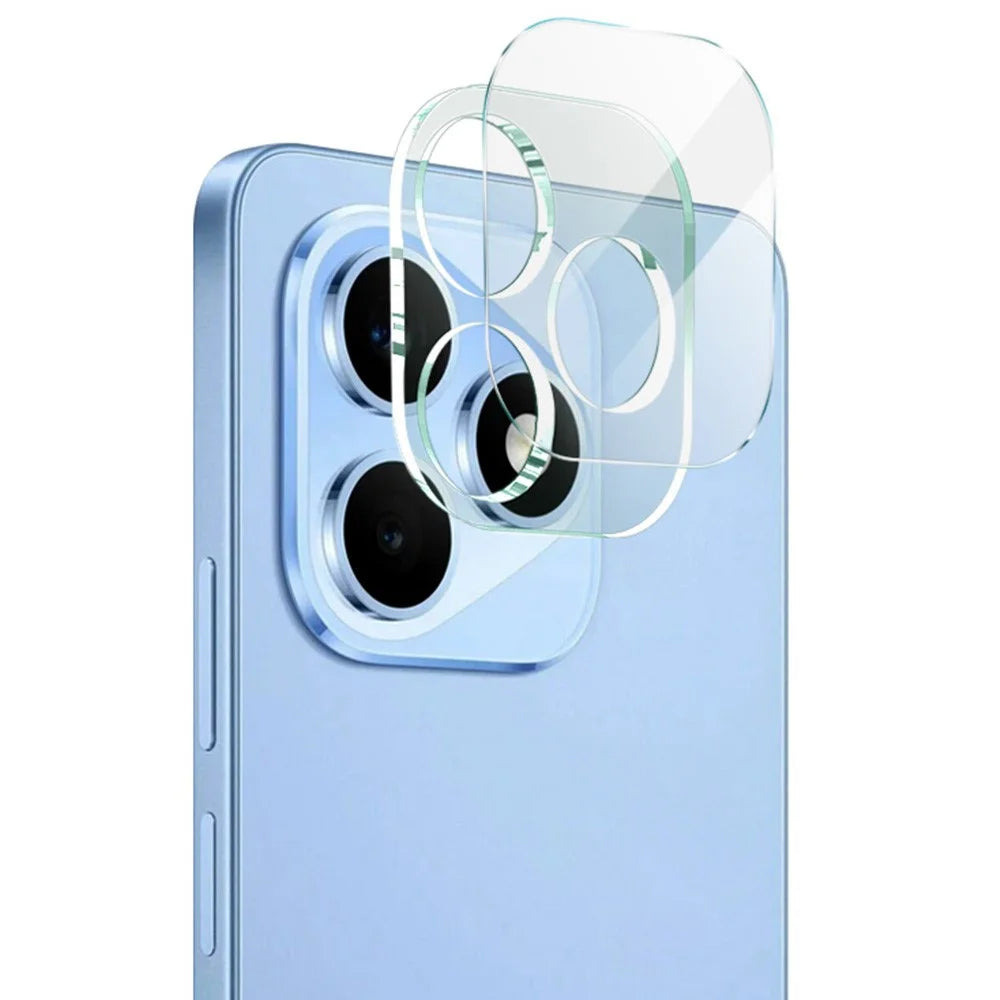 IMAK For Honor X8d 4G Tempered Glass Full Cover Camera Lens Protector + Acrylic Lens Cap - Transparent - 1