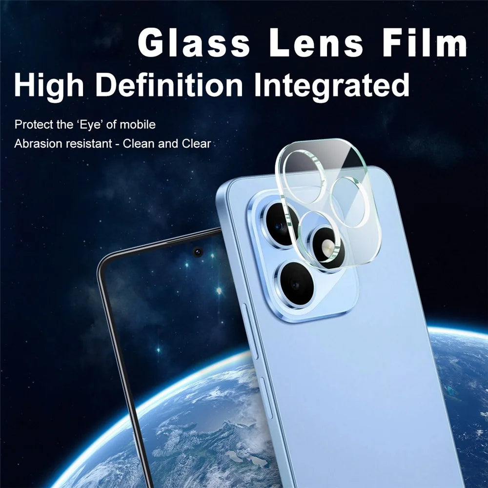 IMAK For Honor X8d 4G Tempered Glass Full Cover Camera Lens Protector + Acrylic Lens Cap - Transparent - 2