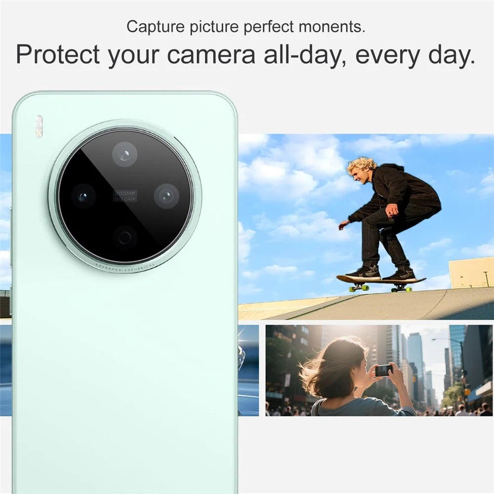 IMAK For vivo Y500 Pro 5G Camera Lens Protector Tempered Glass HD Clear Full Cover Lens Film - Black - 4