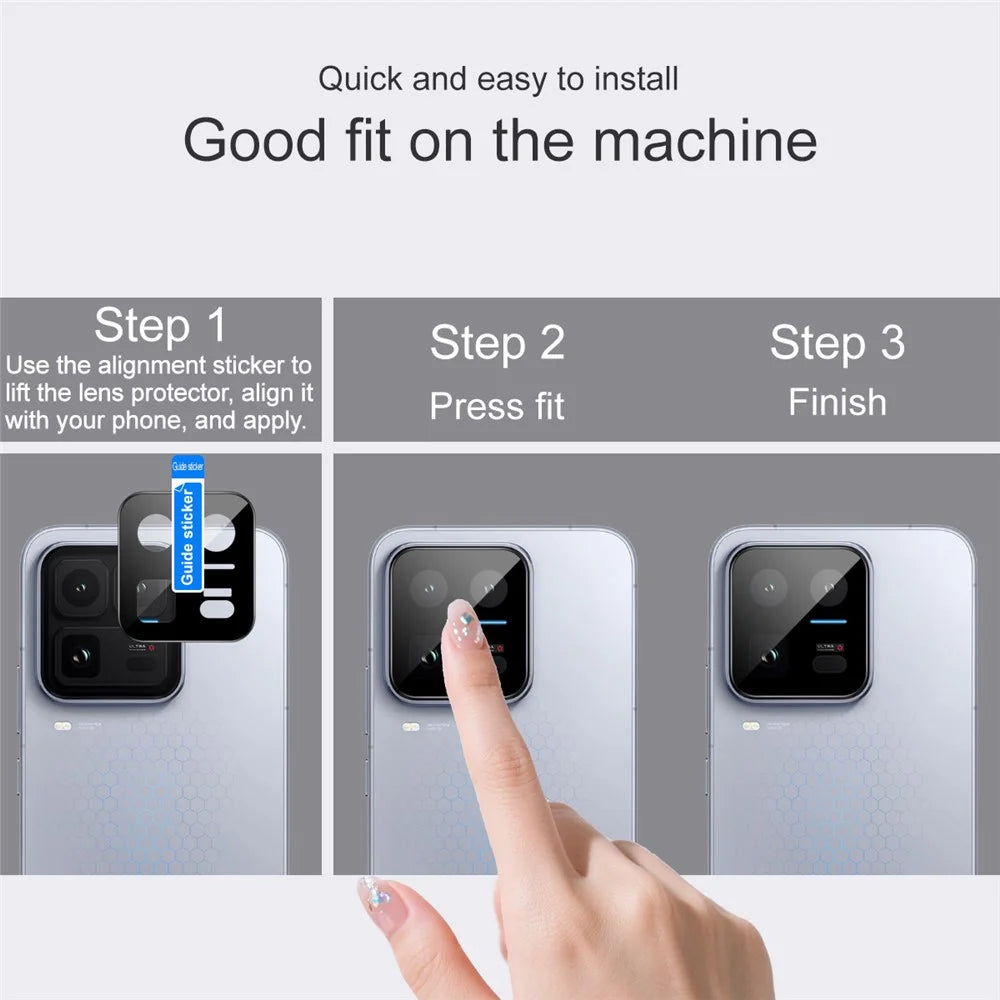 IMAK For vivo iQOO 15 Ultra 5G Camera Lens Protector Tempered Glass HD Clear Full Cover Lens Film - Black - 6