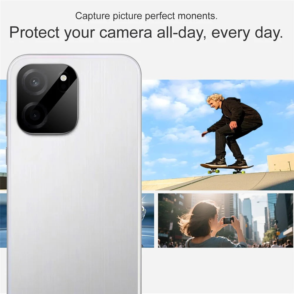 IMAK For OnePlus Turbo 6V 5G Camera Lens Protector Tempered Glass HD Clear Full Cover Lens Film - Black - 4