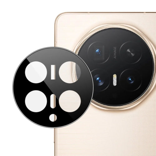IMAK For Honor Magic V6 5G Camera Lens Protector Tempered Glass HD Clear Full Cover Lens Film - Black - 1