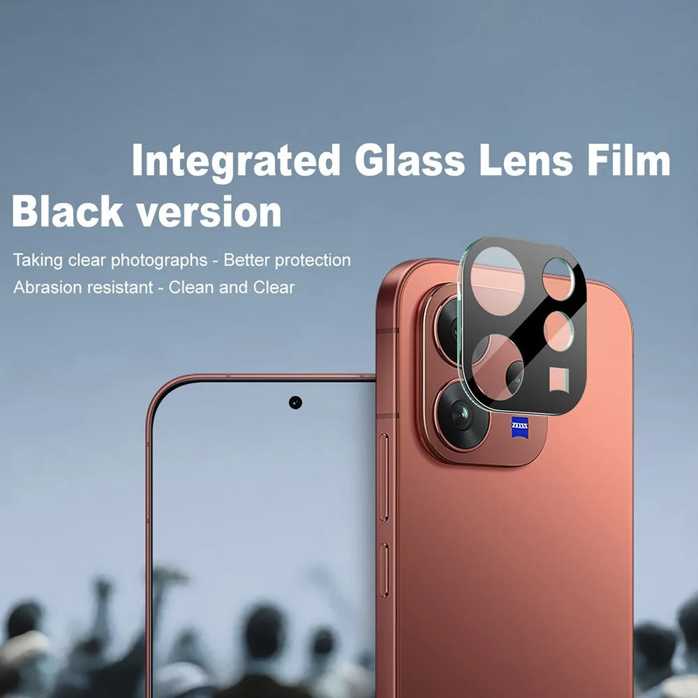 IMAK For vivo V70 5G  /  V70 Elite 5G Tempered Glass Full Cover Lens Film + Acrylic Cap - Black - 2