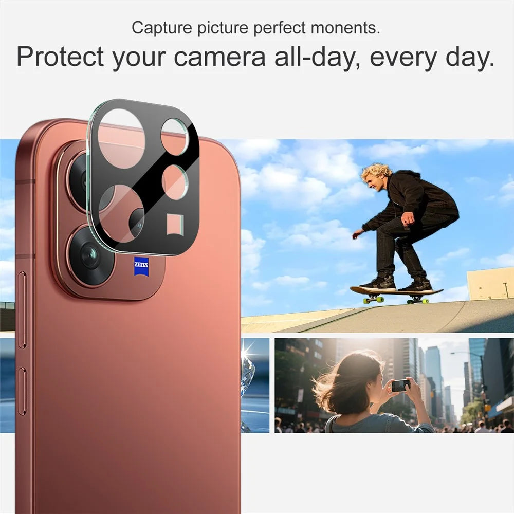 IMAK For vivo V70 5G  /  V70 Elite 5G Tempered Glass Full Cover Lens Film + Acrylic Cap - Black - 4