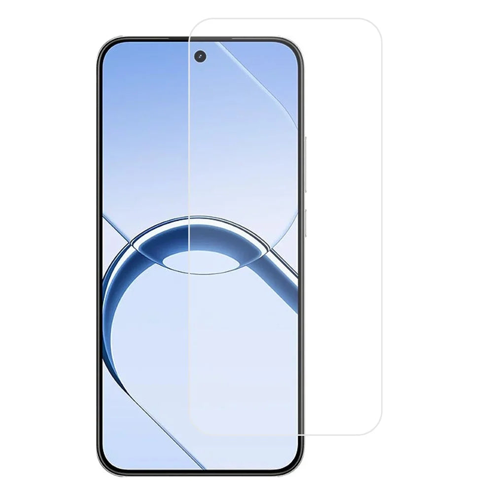 For Realme 16 5G Screen Protector 2.5D High Aluminium-Silicon Glass Film Electroplated Coating (Not Complete Covering) - Transparent - 1