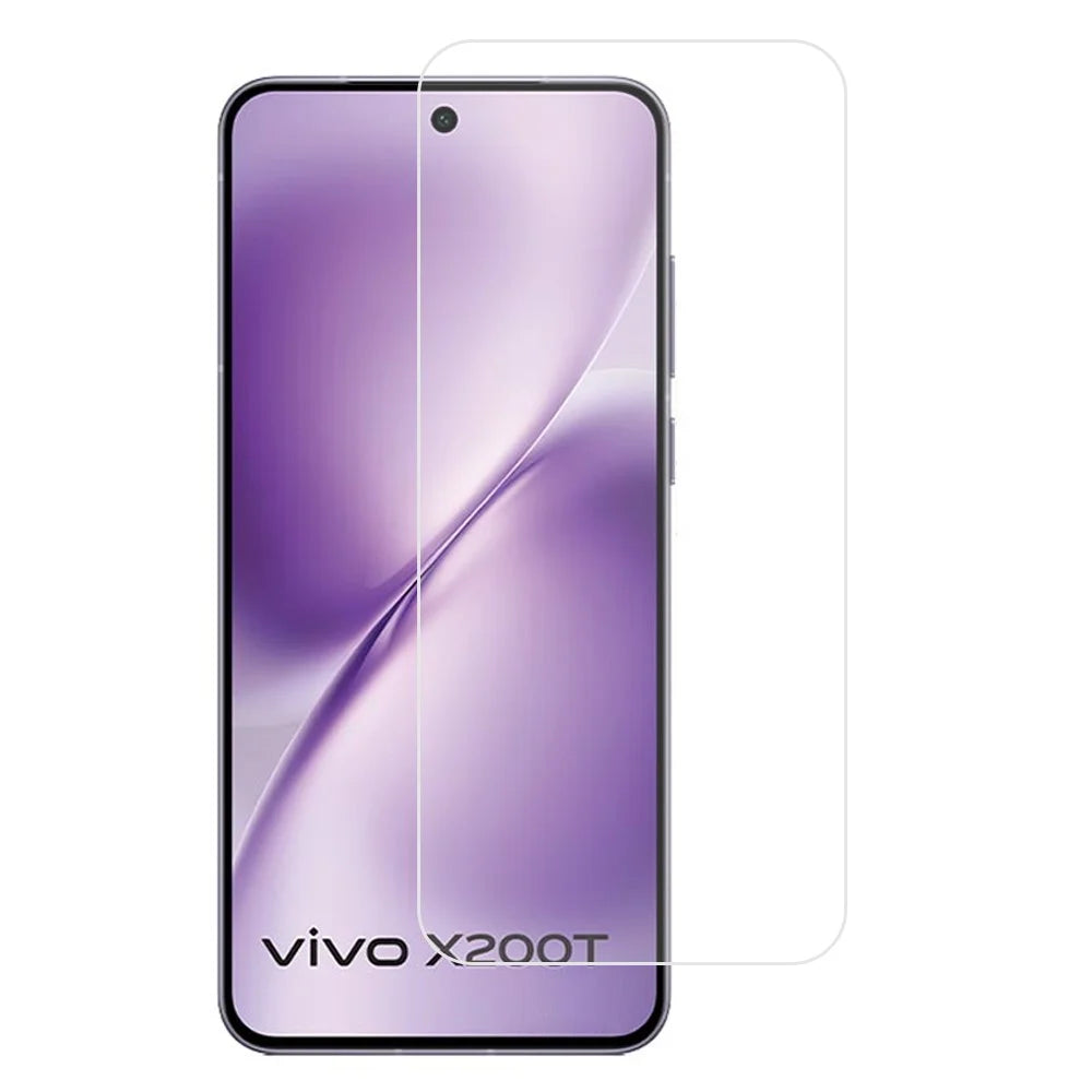For vivo X200T 5G Screen Protector 2.5D High Aluminium-Silicon Glass Film Electroplated Coating (Not Complete Covering) - Transparent - 1