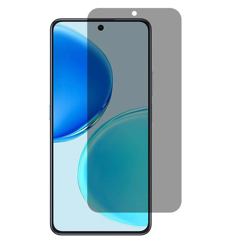 For Honor X8d 4G 2.5D Arc Edge Anti Spy Full Screen Protector Full Glue High Aluminium-silicon Glass Film - Black - 1