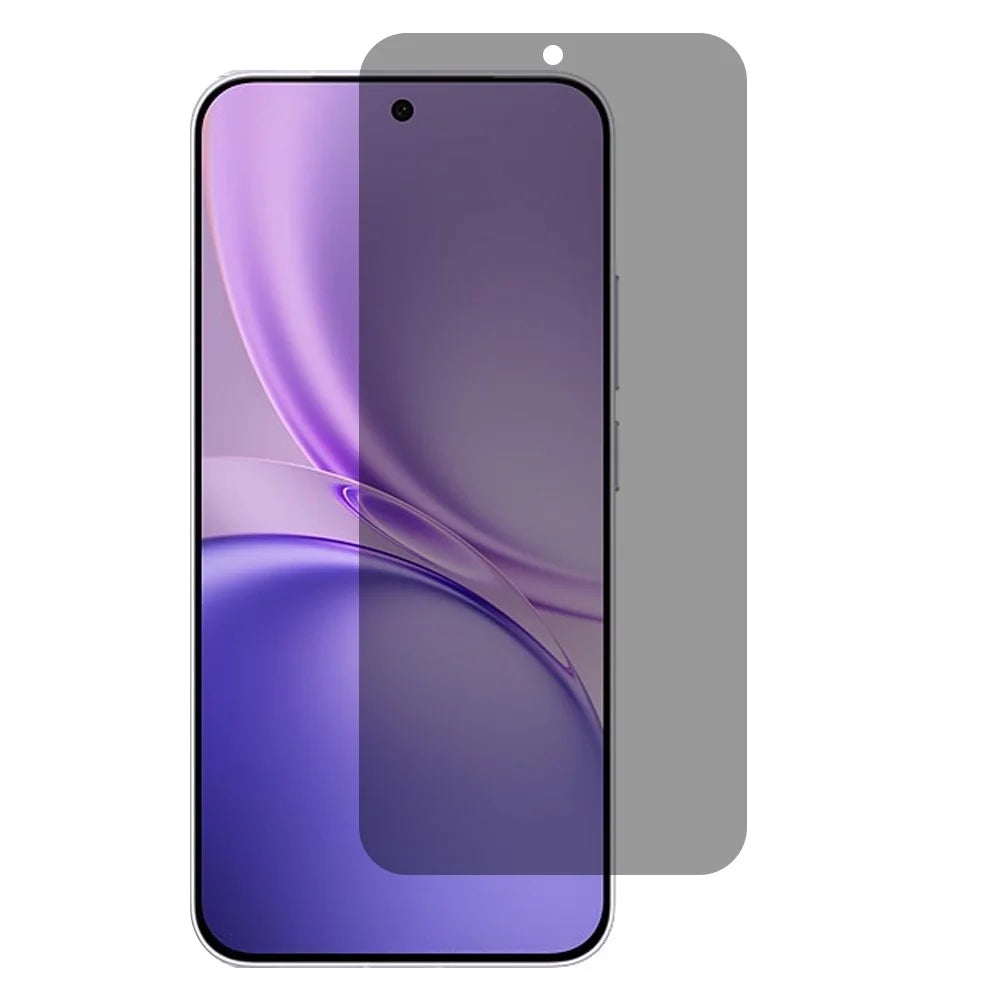 For vivo X300 FE 5G 2.5D Arc Edge Anti Spy Full Screen Protector Full Glue High Aluminium-silicon Glass Film - Black - 1