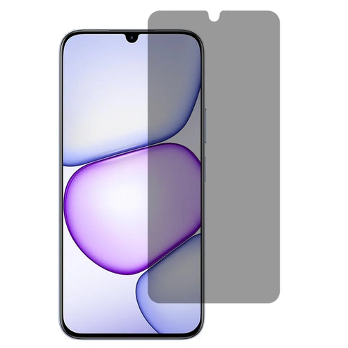 For Realme C83 5G / C100 5G 2.5D Arc Edge Anti Spy Full Screen Protector Full Glue High Aluminium-silicon Glass Film - Black - 1