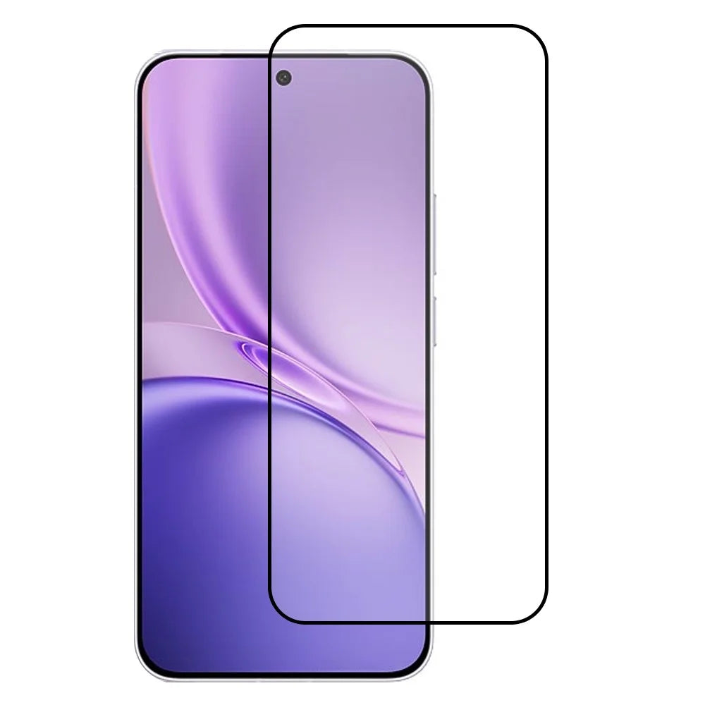 For vivo X300 FE 5G Full Screen Protector Silk Printing Full Glue HD Clear Screen Film - Black - 1