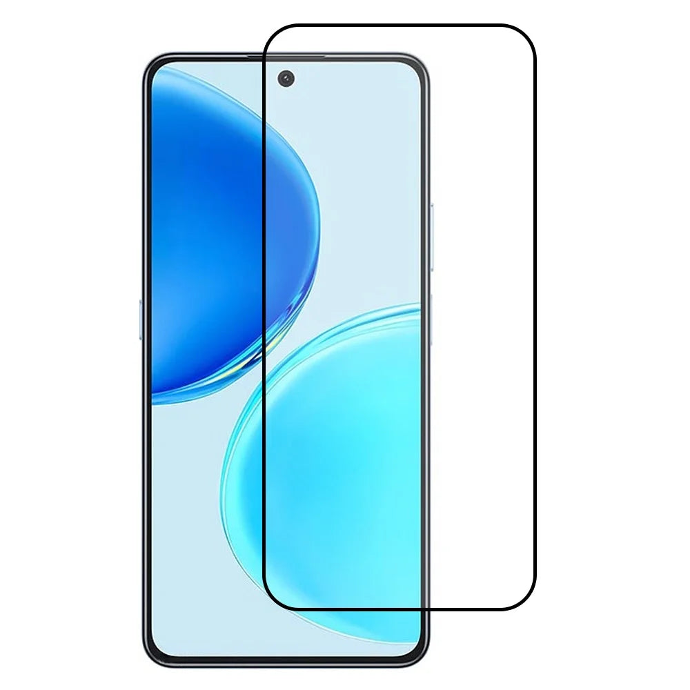 For Honor X8d 4G Full Screen Protector Silk Printing Full Glue HD Clear Screen Film - Black - 1