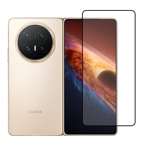 For Honor Magic V6 5G Full Screen Protector Silk Printing Full Glue HD Clear Screen Film - Black - 1