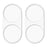 2Pcs For vivo Y05 4G Full Coverage Camera Lens Protector 3D Arc Edge Anti-Scratch Tempered Glass Lens Film - Transparent - 2