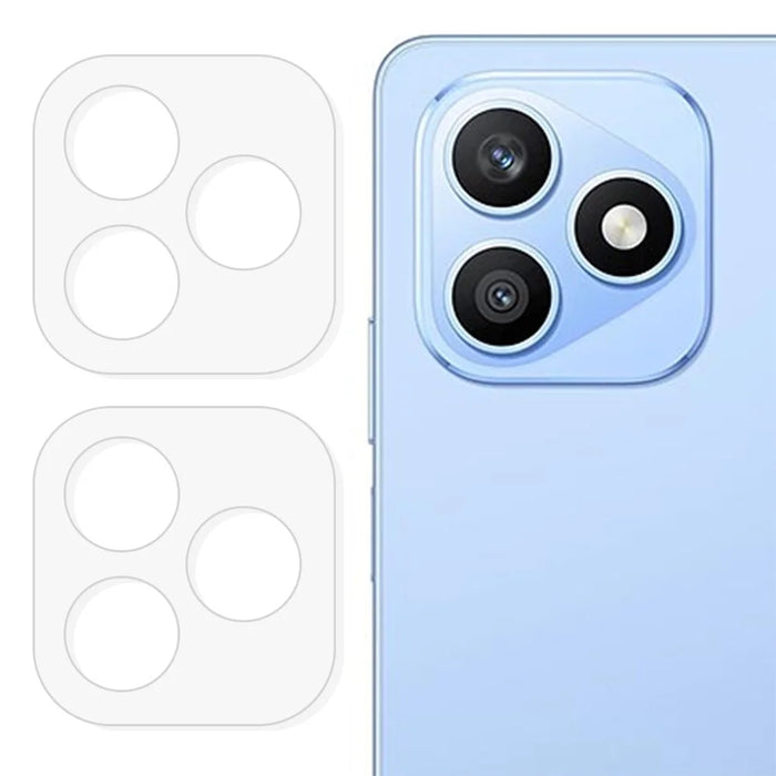 2Pcs For Honor X8d 4G Full Coverage Camera Lens Protector 3D Arc Edge Anti-Scratch Tempered Glass Lens Film - Transparent - 1