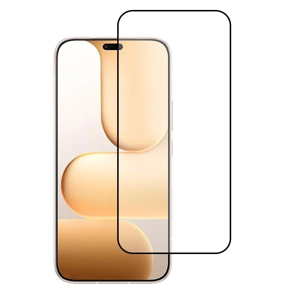 For Honor 600 Lite 5G Screen Protector Silk Printing Full Glue Full Coverage Tempered Glass Screen Film - 1