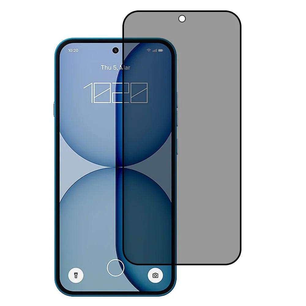 For Nothing Phone (4a) Anti-Peep Tempered Glass Full Covering Silk Printing Screen Protector - 1
