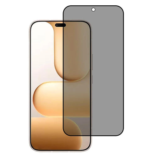 For Honor 600 Lite 5G Anti-Peep Tempered Glass Full Covering Silk Printing Screen Protector - 1