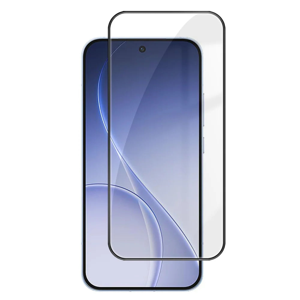 For Oppo Reno15 Pro Mini 5G HD Full Screen Protector Silk Printing Black Edge High Aluminium-silicon Glass Film - As Shown - 1