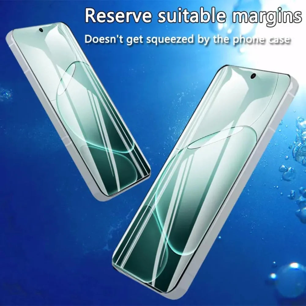 For Oppo A6 5G HD Full Screen Protector Silk Printing Black Edge High Aluminium-silicon Glass Film - As Shown - 2