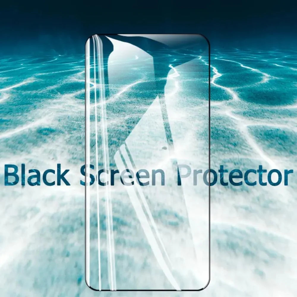 For Oppo A6 5G HD Full Screen Protector Silk Printing Black Edge High Aluminium-silicon Glass Film - As Shown - 3