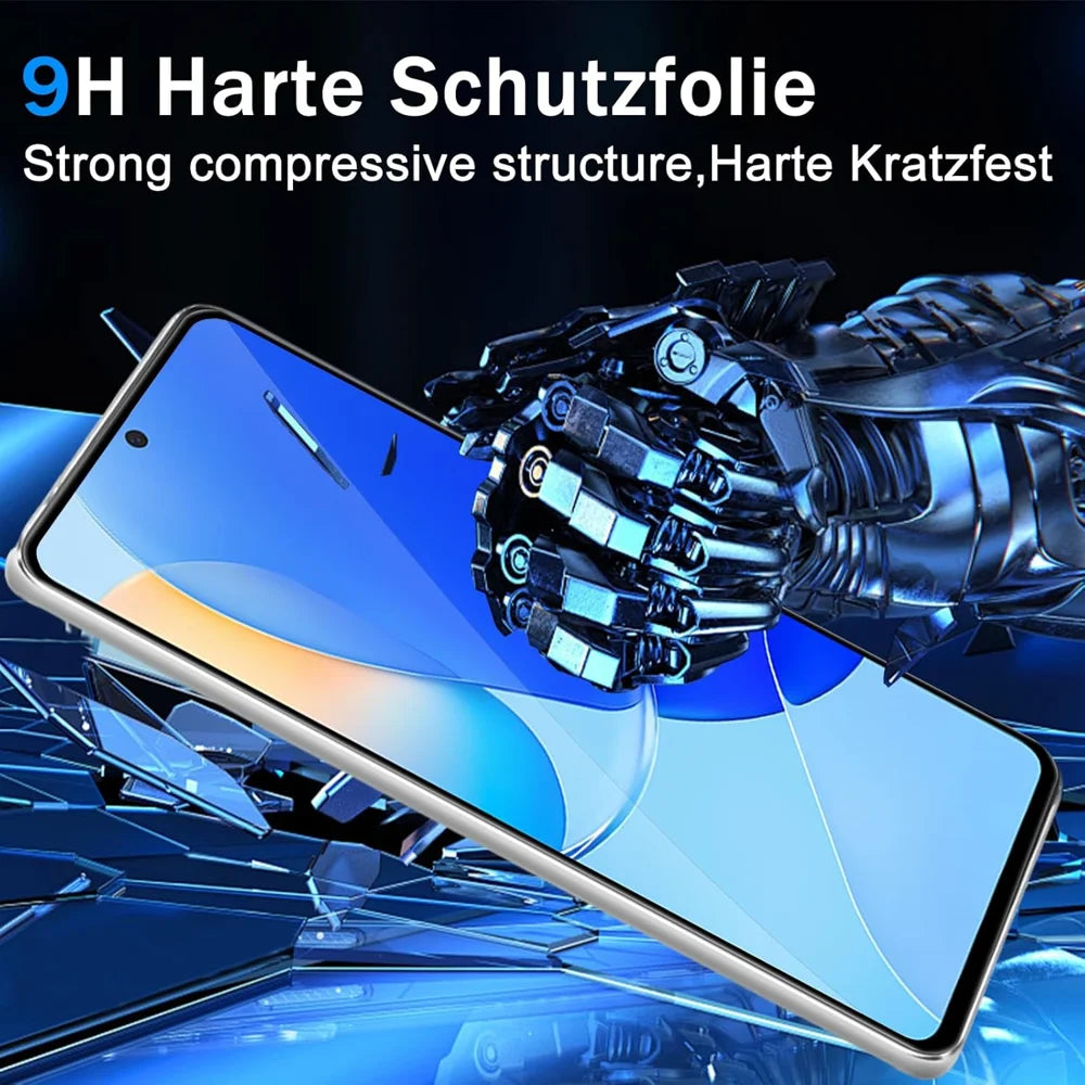 For Huawei nova 15 5G HD Full Screen Protector Silk Printing Black Edge High Aluminium-silicon Glass Film - As Shown - 3