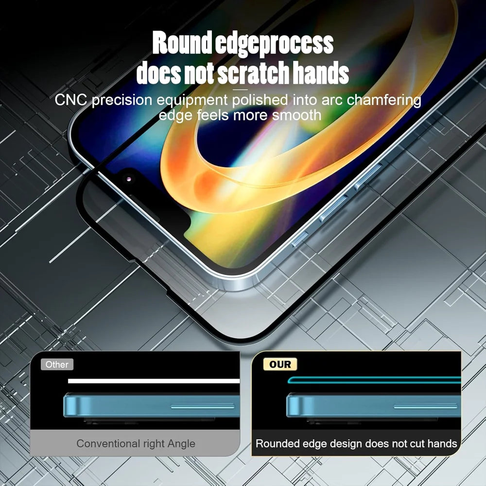 For Honor X8d 4G HD Full Screen Protector Silk Printing Black Edge High Aluminium-silicon Glass Film - As Shown - 5