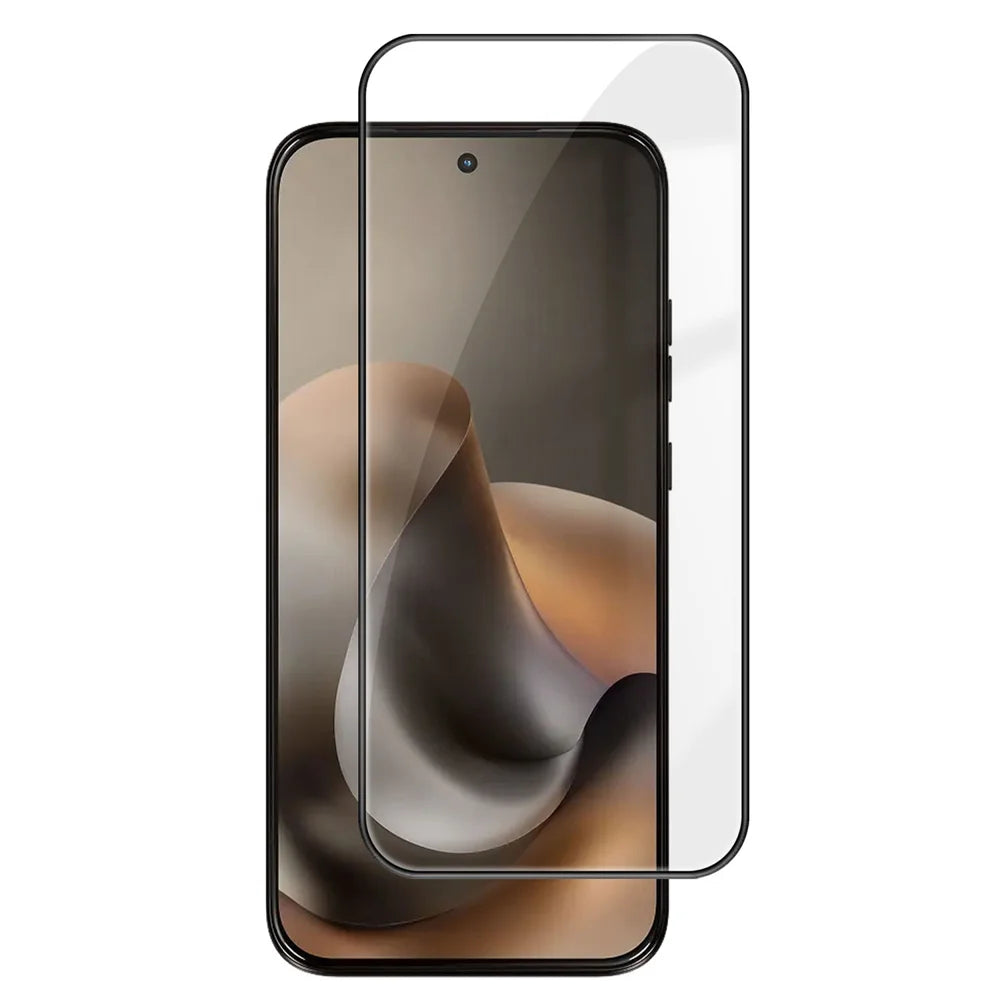 For Motorola Moto G67 5G / G77 5G HD Full Screen Protector Silk Printing Black Edge High Aluminium-silicon Glass Film - As Shown - 1