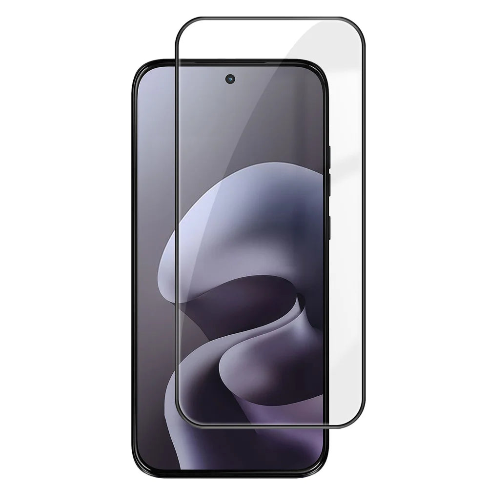 For Motorola Moto G77 5G / G67 5G HD Full Screen Protector Silk Printing Black Edge High Aluminium-silicon Glass Film - As Shown - 1