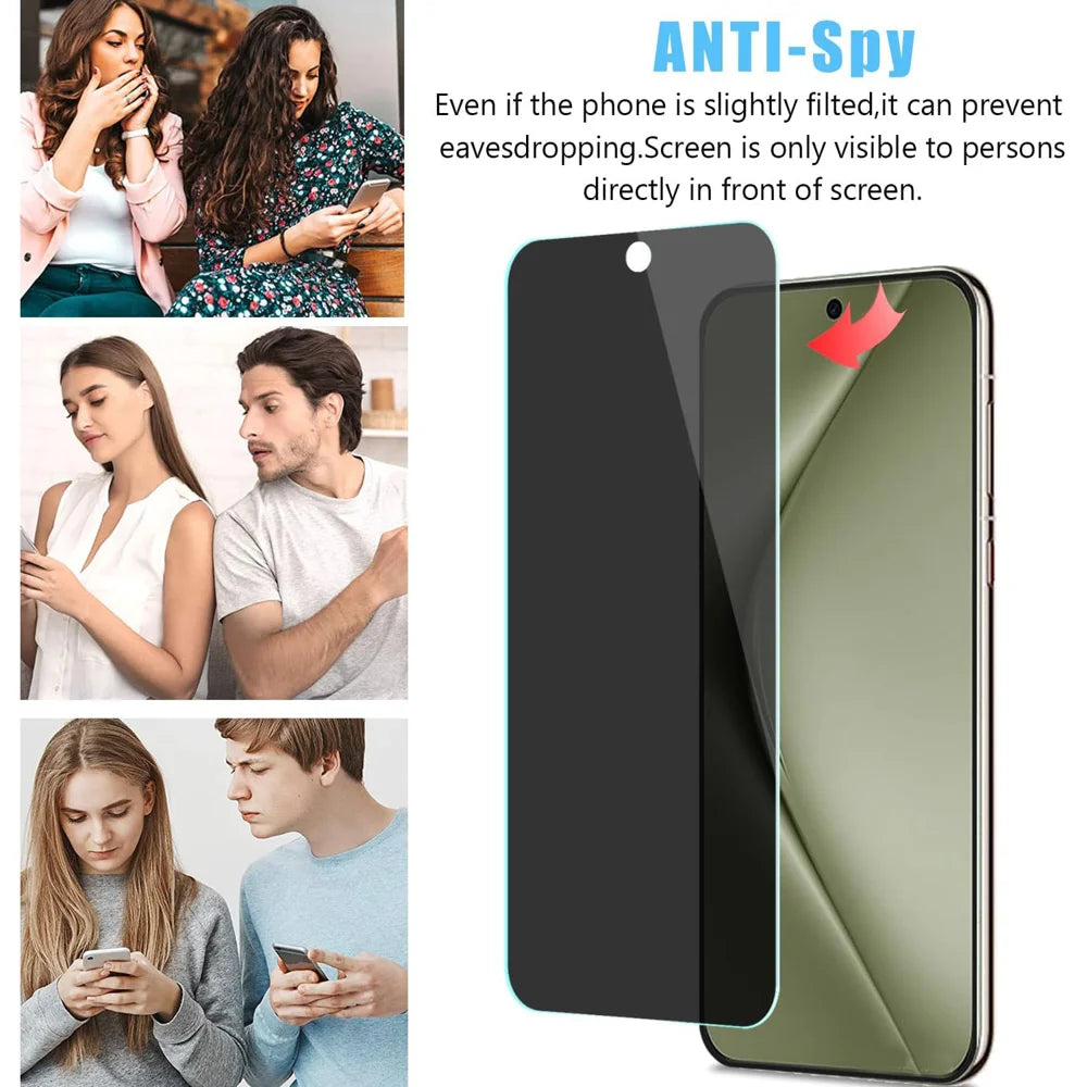 For Huawei nova 15 Ultra 5G / Huawei nova 15 Pro 5G Anti Spy Privacy Full Screen Protector Black Edge High Aluminium-silicon Glass Film - As Shown - 3