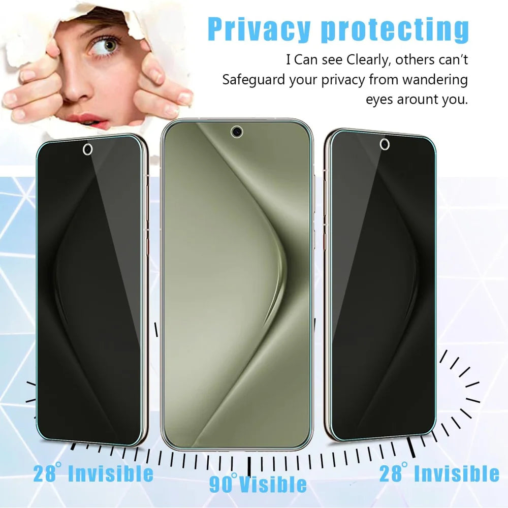 For Huawei nova 15 5G Anti Spy Privacy Full Screen Protector Black Edge High Aluminium-silicon Glass Film - As Shown - 2