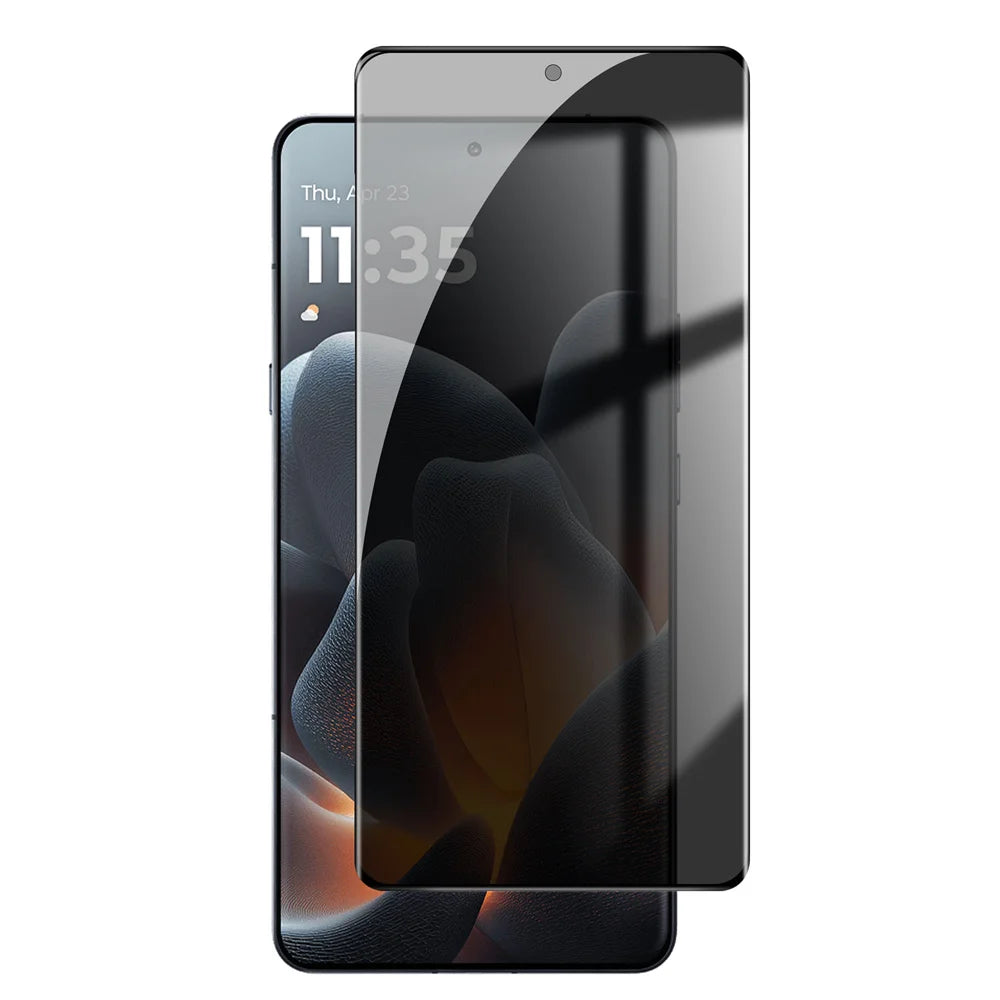 For Motorola Signature 5G / Moto X70 Air Pro 5G Anti Spy Privacy Full Screen Protector Black Edge High Aluminium-silicon Glass Film - As Shown - 1
