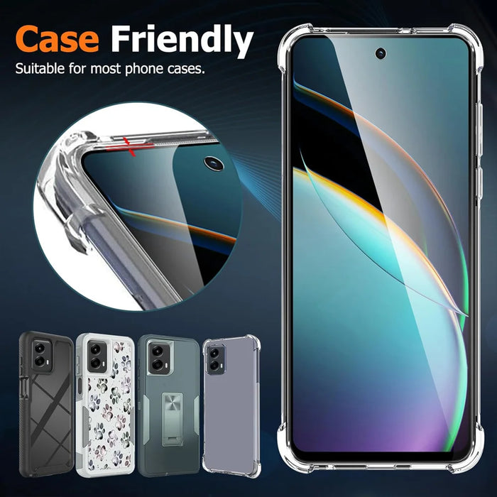 10Pcs HD Screen Protector For Motorola Moto G87 5G / G77 5G / G67 5G High Aluminium-silicon Anti-fingerprint Tempered Glass Film (Not Complete Covering) - As Shown - 3