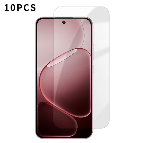 For Oppo A6 Pro 5G 10Pcs HD Screen Protector High Aluminium-silicon Anti-fingerprint Tempered Glass Film (Not Complete Covering) - As Shown - 1