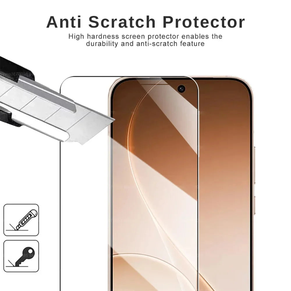 For Oppo A6t Pro 4G 10Pcs HD Screen Protector High Aluminium-silicon Anti-fingerprint Tempered Glass Film (Not Complete Covering) - As Shown - 6