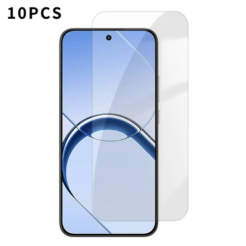 For Realme 16 5G 10Pcs HD Screen Protector High Aluminium-silicon Anti-fingerprint Tempered Glass Film (Not Complete Covering) - As Shown - 1