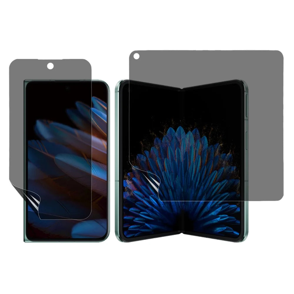 For Honor Magic V6 5G Screen Protector Anti-Spy TPU Matte Full Screen Protective Hydrogel Film - Black - 1
