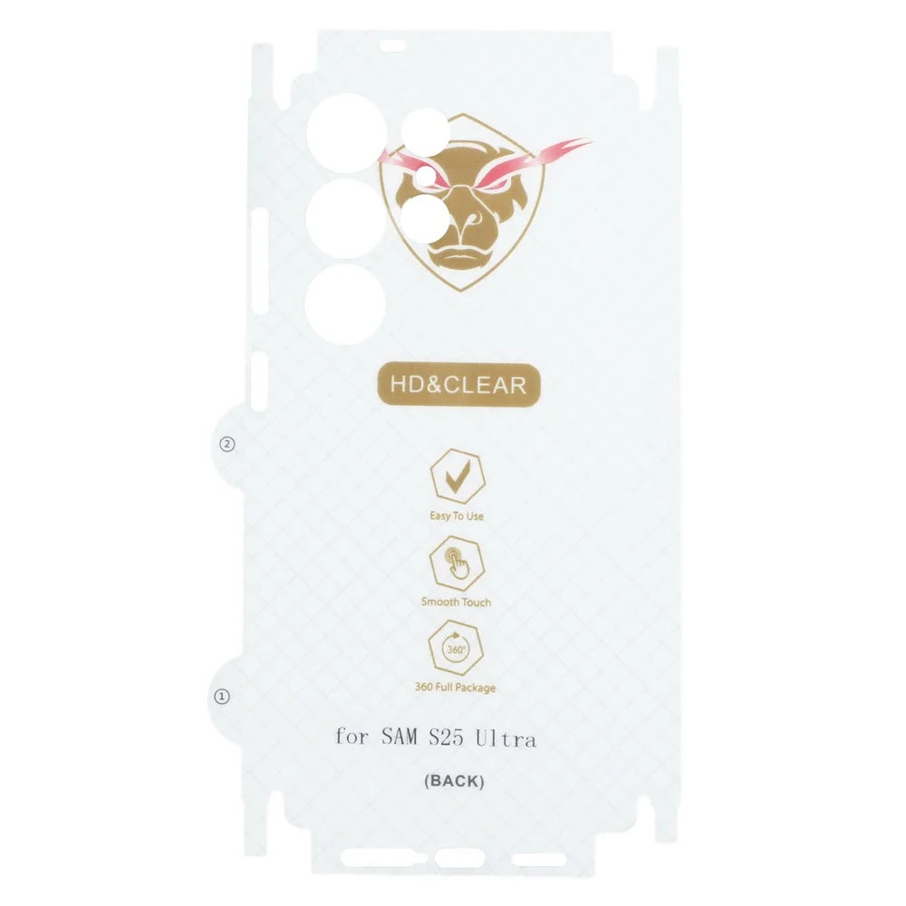 For Samsung Galaxy S26 Ultra Back Screen Protector Soft TPU Ultra Cell Phone Back Cover Film - Transparent - 3