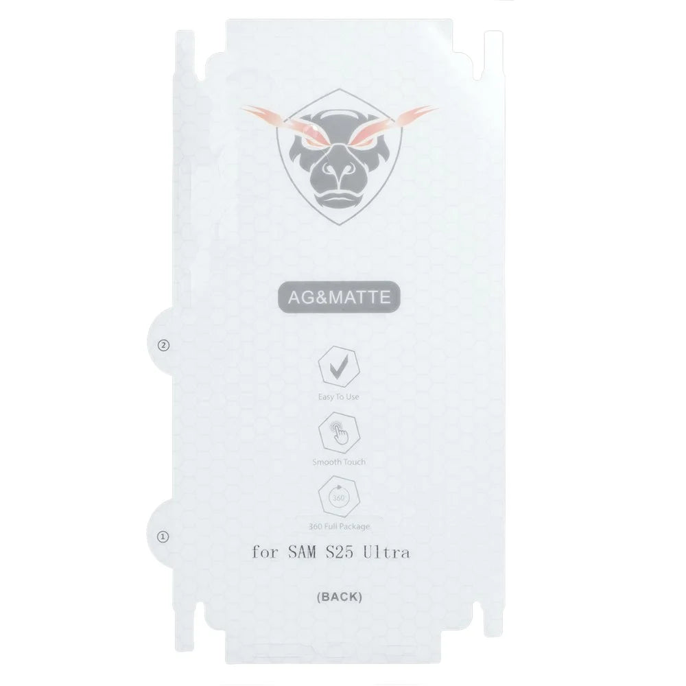 For Samsung Galaxy S26 Ultra Back Screen Protector Anti Fingerprint Anti Glare Full Coverage Matte Soft TPU Film - 3