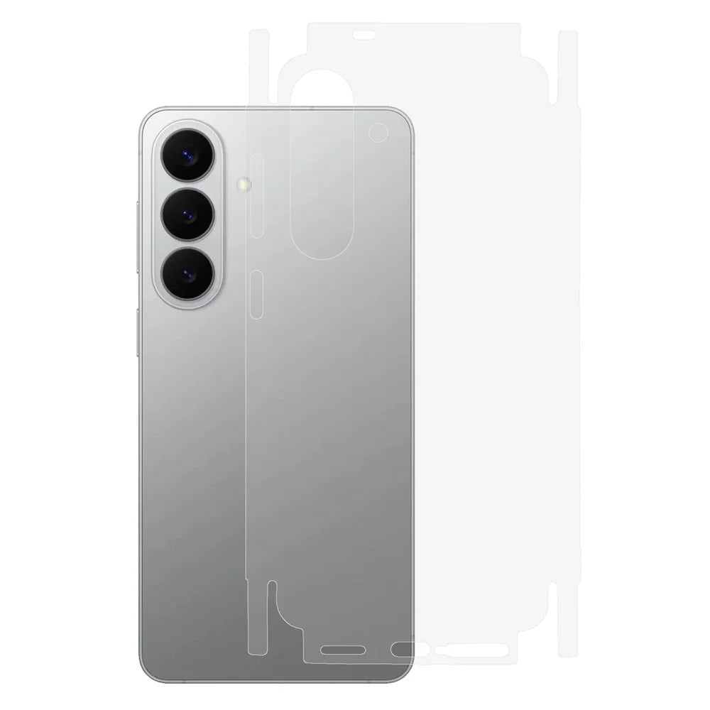 For Samsung Galaxy S26+ Back Screen Protector Anti Fingerprint Anti Glare Full Coverage Matte Soft TPU Film - Transparent - 1