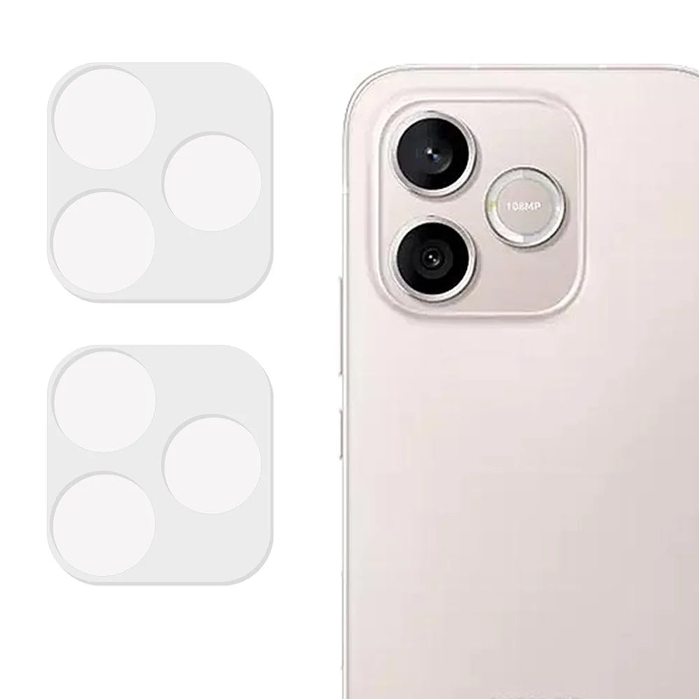 2Pcs For Honor 600 Lite 5G Full Coverage Camera Lens Protector 3D Arc Edge Anti-Scratch Tempered Glass Lens Film - Transparent - 1