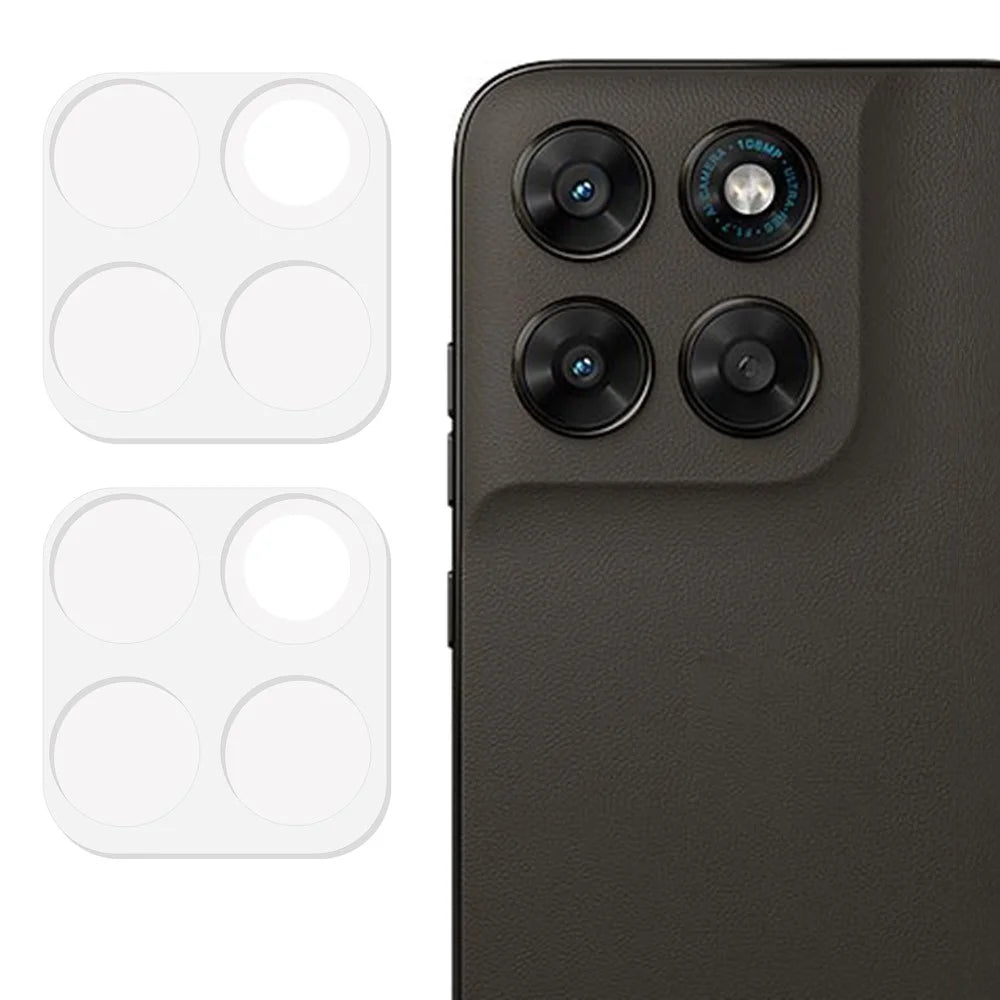 2Pcs For Motorola Moto G77 5G / Moto G67 5G Full Coverage Camera Lens Protector 3D Arc Edge Anti-Scratch Tempered Glass Lens Film - Transparent - 1