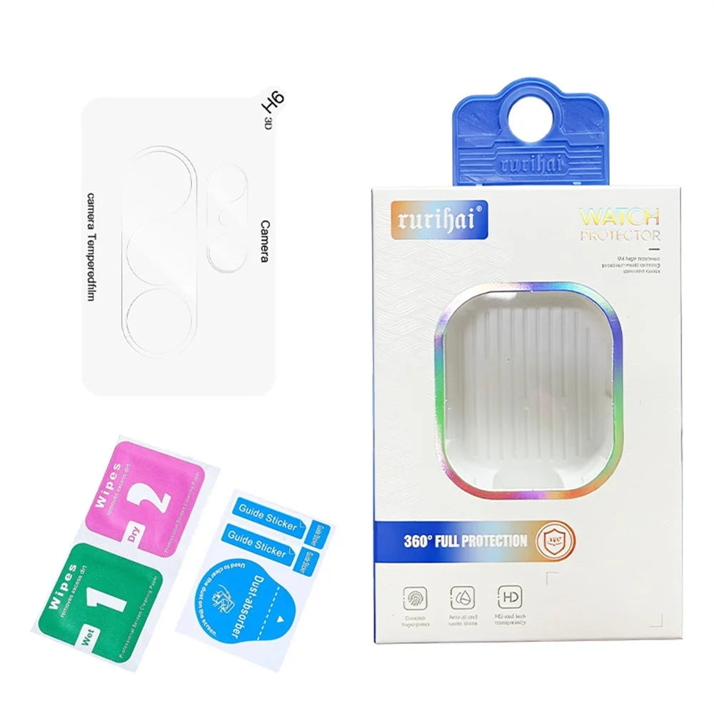 RURIHAI For Samsung Galaxy S26 Ultra Camera Lens Protector 3D Clear High Aluminum-Silicon Glass Lens Film - 4