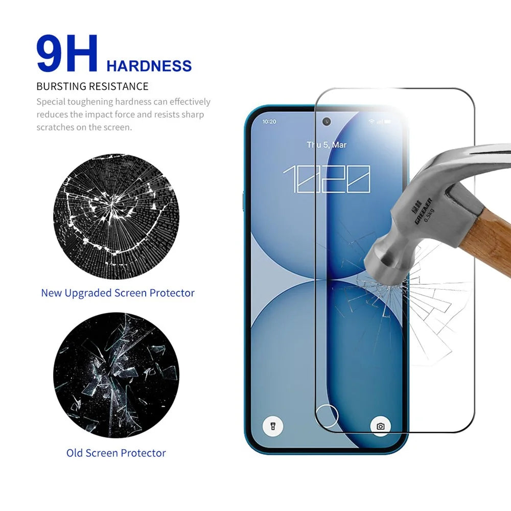 RURIHAI For Nothing Phone (4a) Screen Protector High Aluminum-Silicon Glass Phone Screen Film - 3