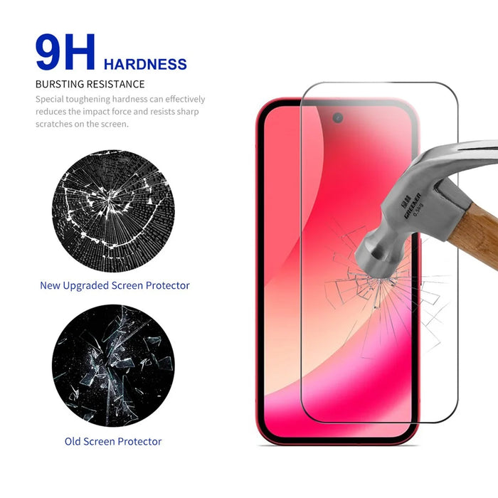 RURIHAI 10Pcs For Google Pixel 10a High Aluminium-Silicon Glass Film 0.26mm 2.5D Full Screen Protector - 3
