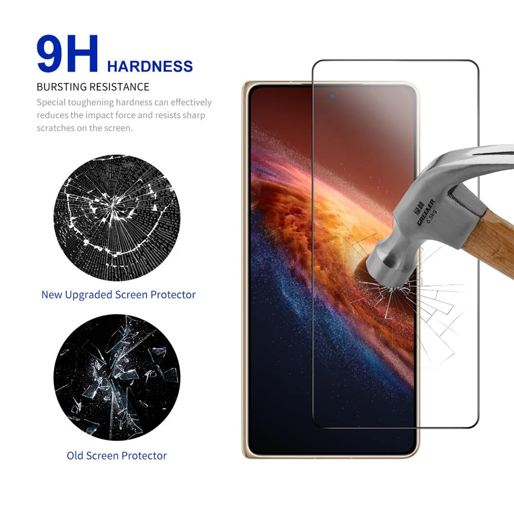 RURIHAI For Honor Magic V6 5G Screen Protector High Aluminum-Silicon Glass Phone Screen Film - 3
