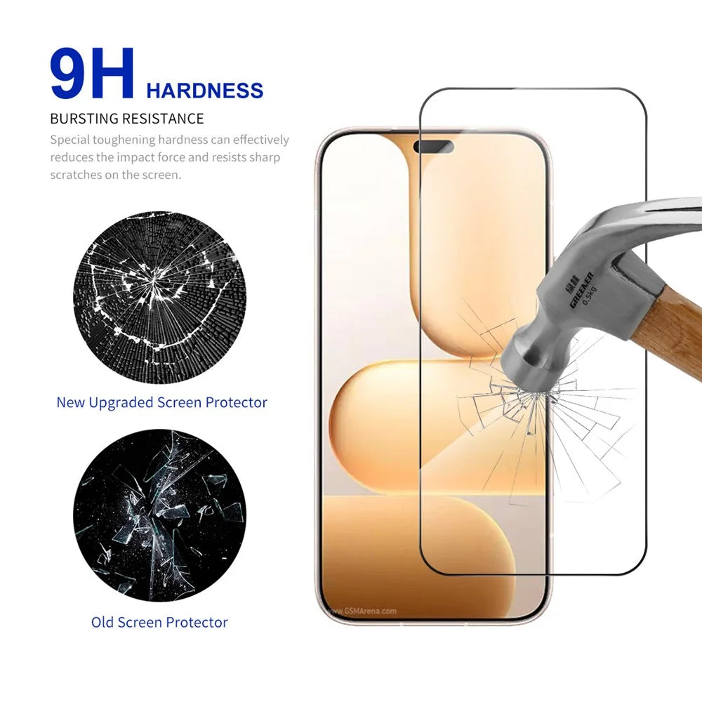 RURIHAI 10Pcs For Honor 600 Lite 5G High Aluminium-Silicon Glass Film 0.26mm 2.5D Full Screen Protector - 3